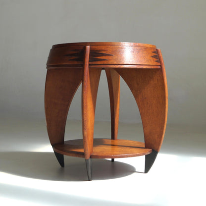 Dutch Art Deco Amsterdam School Side Table NR.301 by P.E.L. Izeren, 1920s End Tables