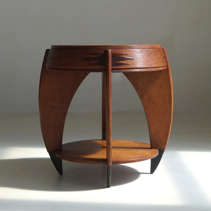Dutch Art Deco Amsterdam School Side Table NR.301 by P.E.L. Izeren, 1920s End Tables