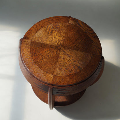 Dutch Art Deco Amsterdam School Side Table NR.301 by P.E.L. Izeren, 1920s End Tables