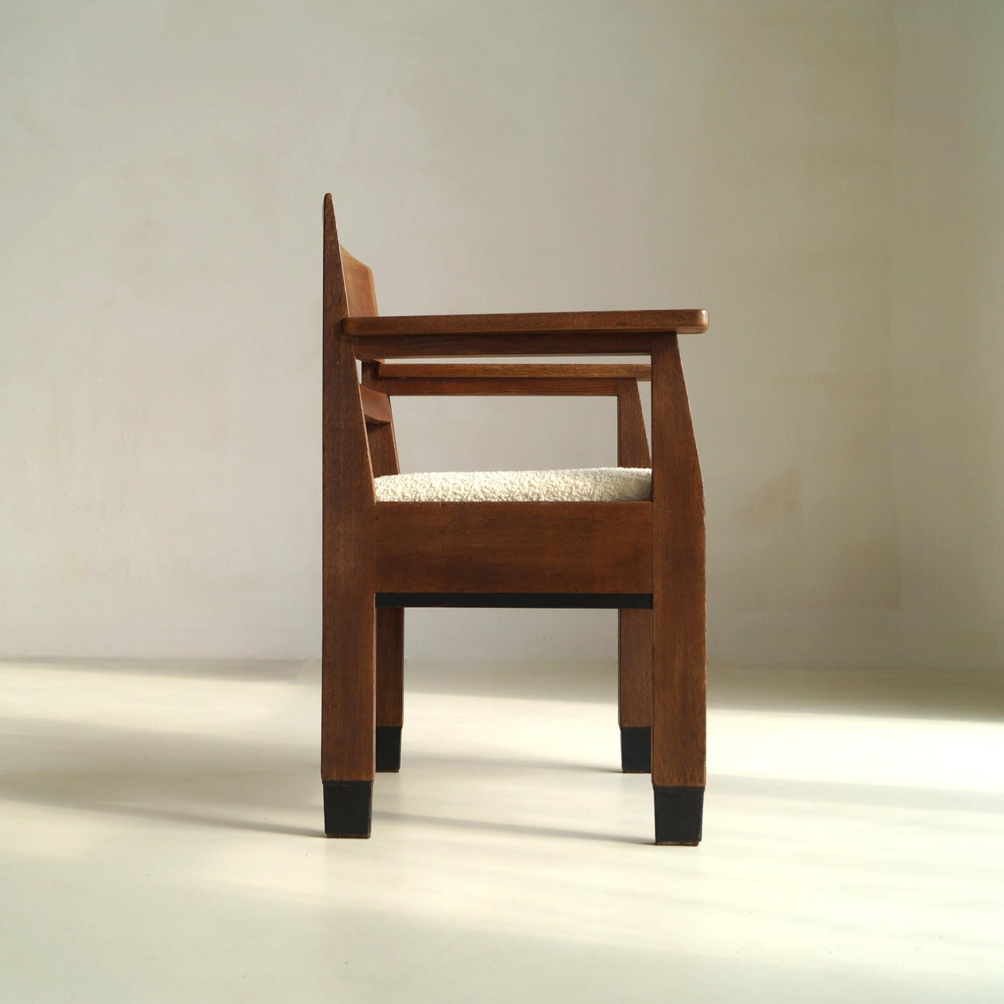 Dutch Art Deco Modernist Armchair by Hendrik Fels for L.O.V Oosterbeek, 1920s Chairs