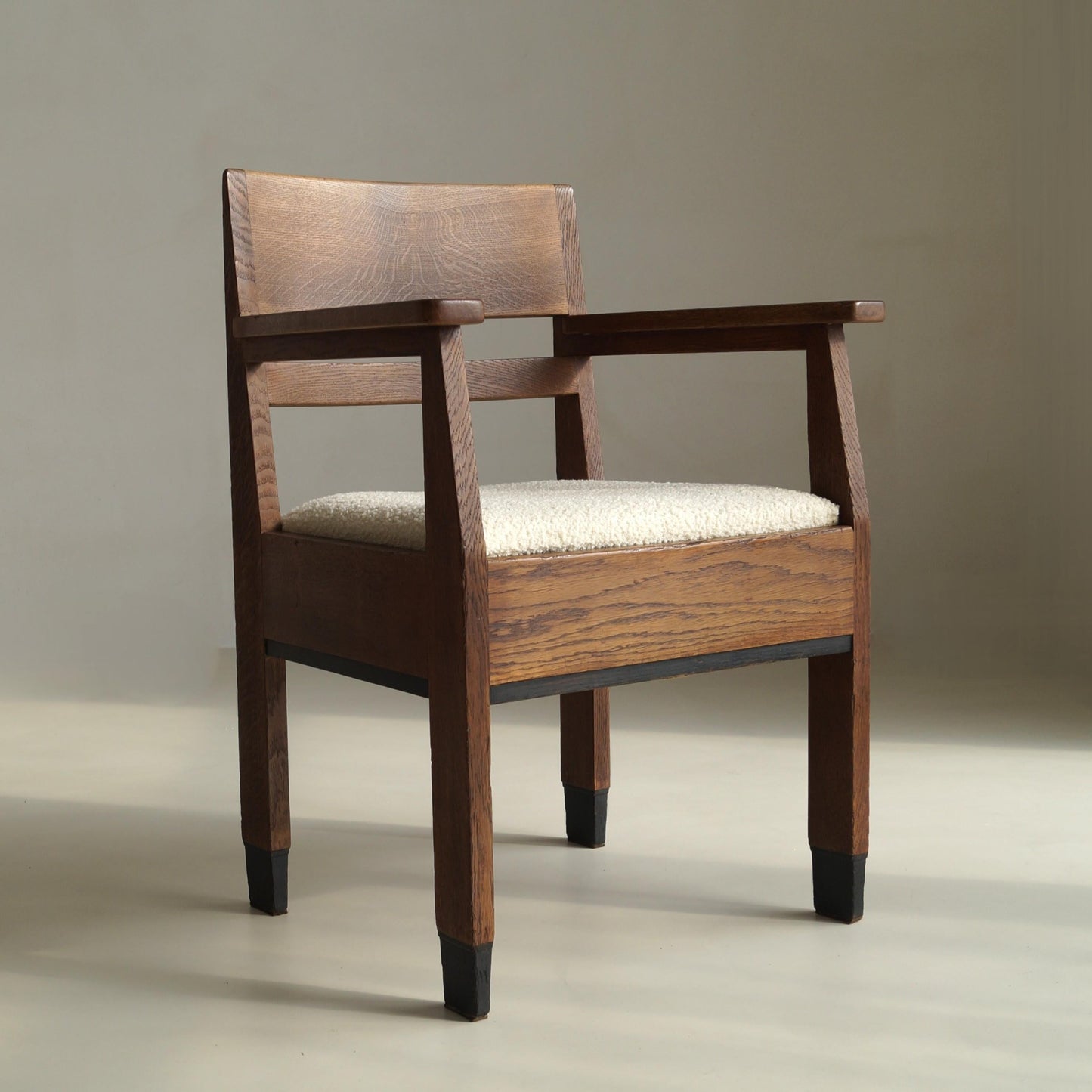 Dutch Art Deco Modernist Armchair by Hendrik Fels for L.O.V Oosterbeek, 1920s Chairs