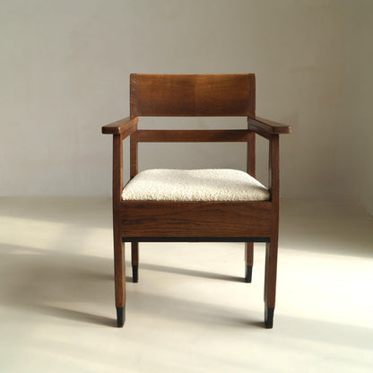 Dutch Art Deco Modernist Armchair by Hendrik Fels for L.O.V Oosterbeek, 1920s Chairs
