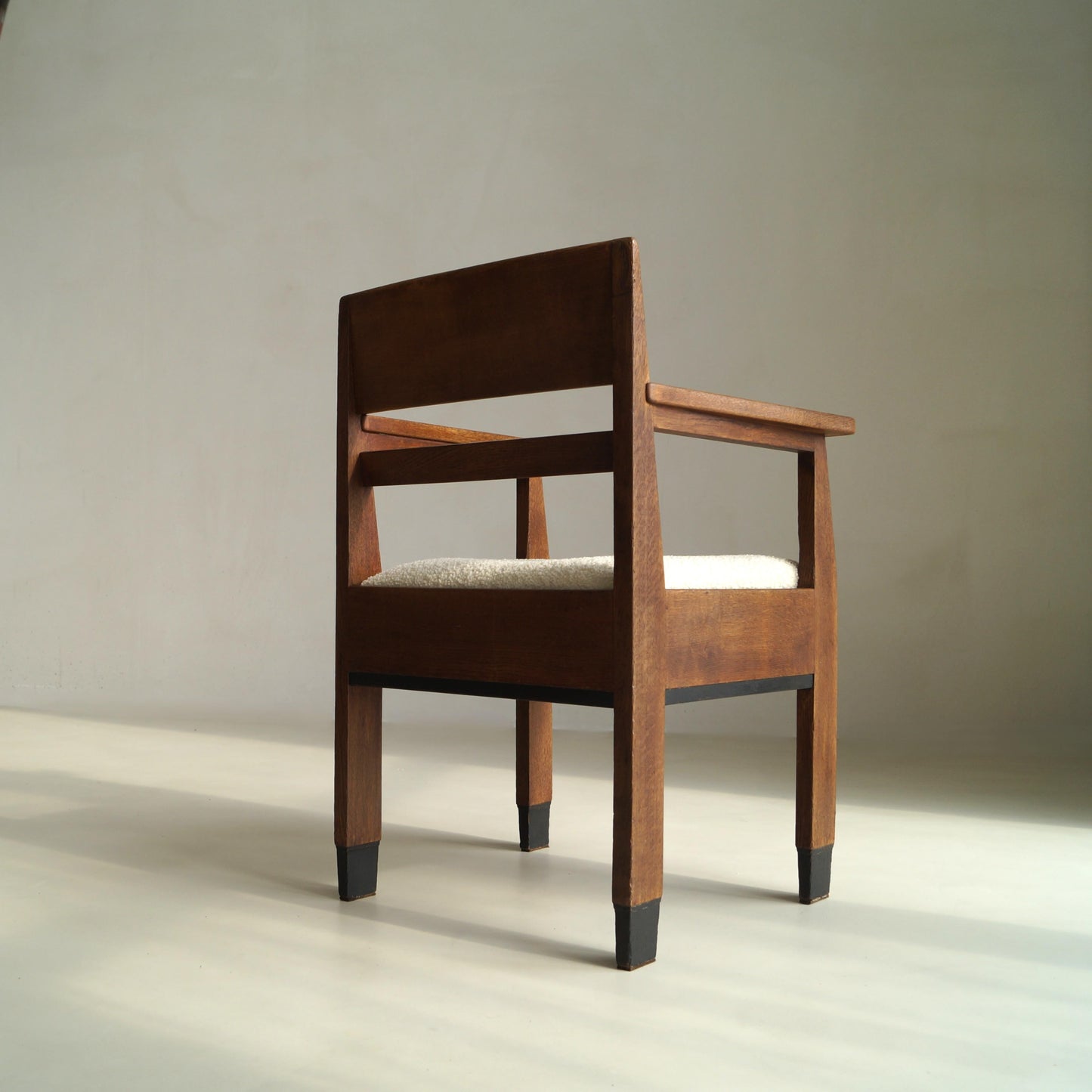 Dutch Art Deco Modernist Armchair by Hendrik Fels for L.O.V Oosterbeek, 1920s Chairs