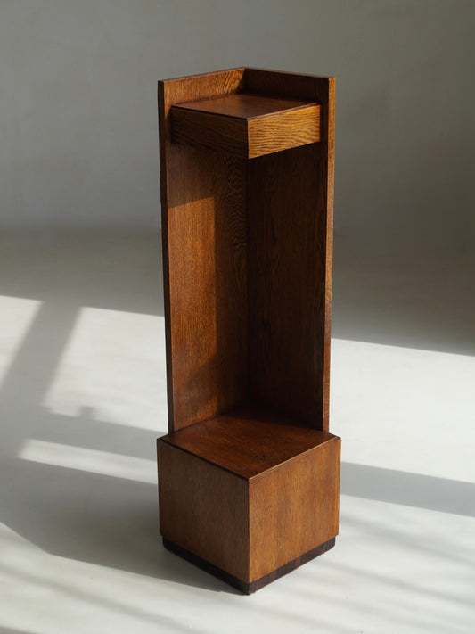 Dutch Art Deco Modernist Hague School Corner Pedestal, 1920s Pedestals