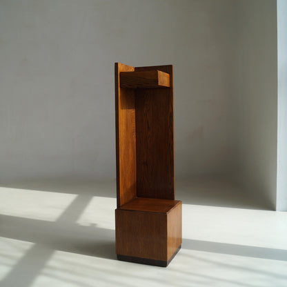 Dutch Art Deco Modernist Hague School Corner Pedestal, 1920s Pedestals