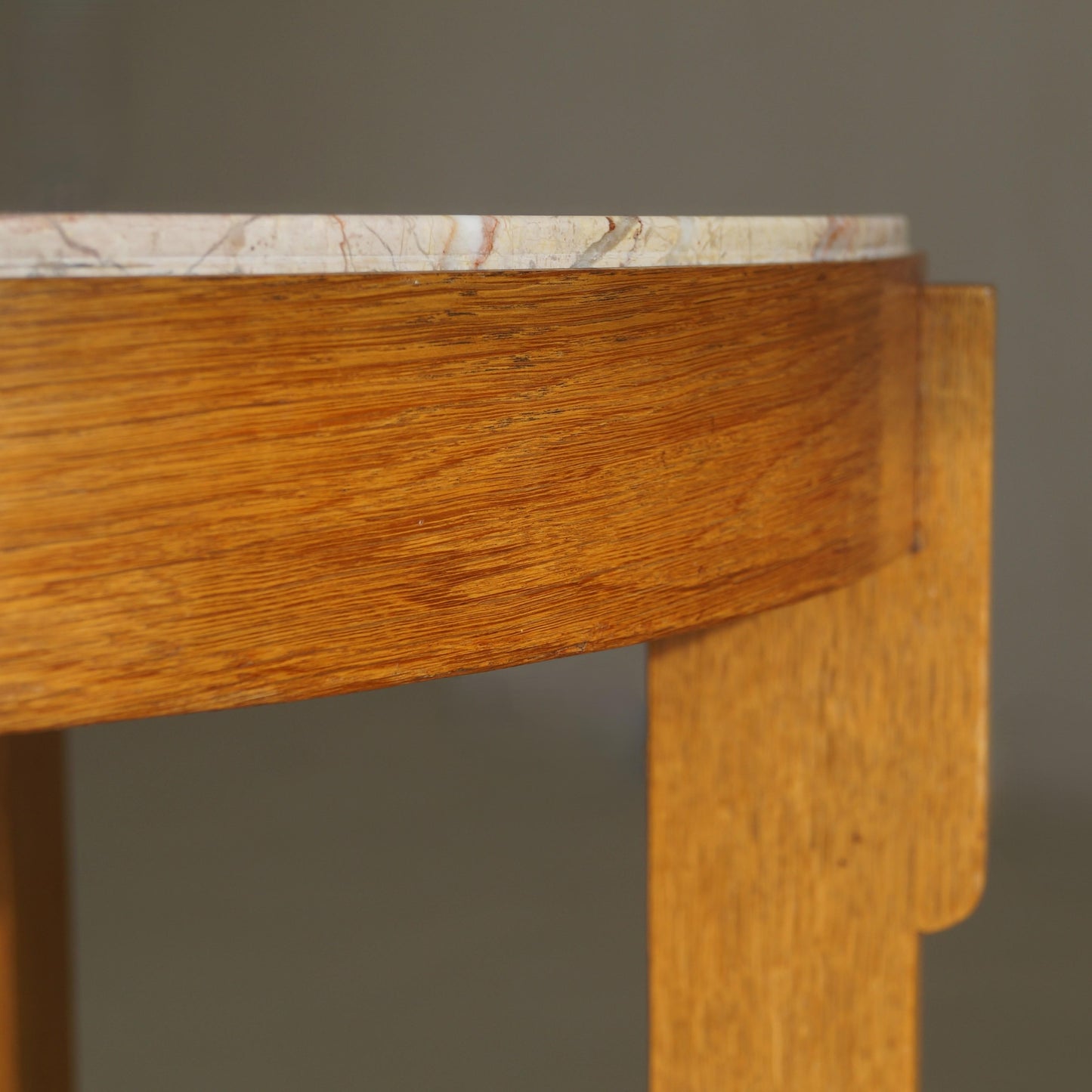 Dutch Art Deco The Hague School Coffee Table with Marble Top, 1920s Coffee Tables