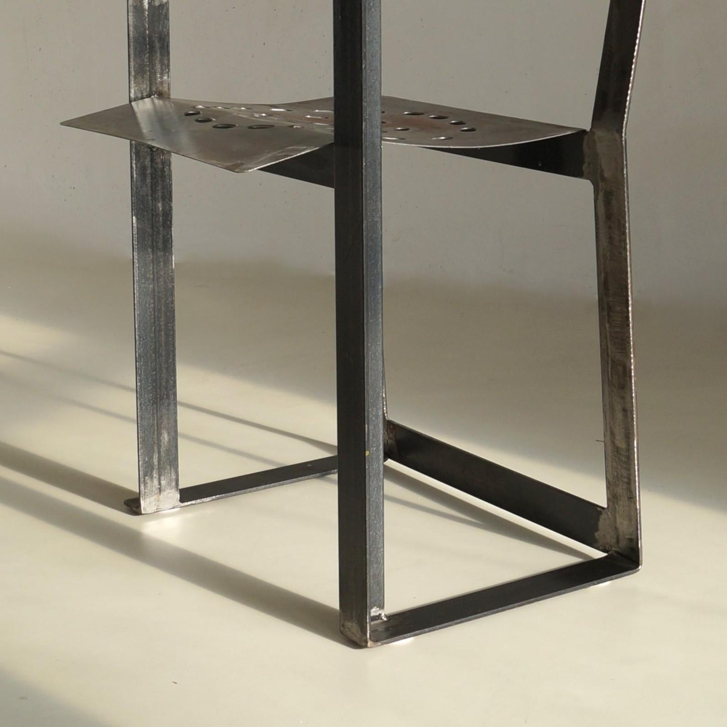 Dutch Modernist Steel Armchair by Albert in 'T Veld, 1980s Chairs