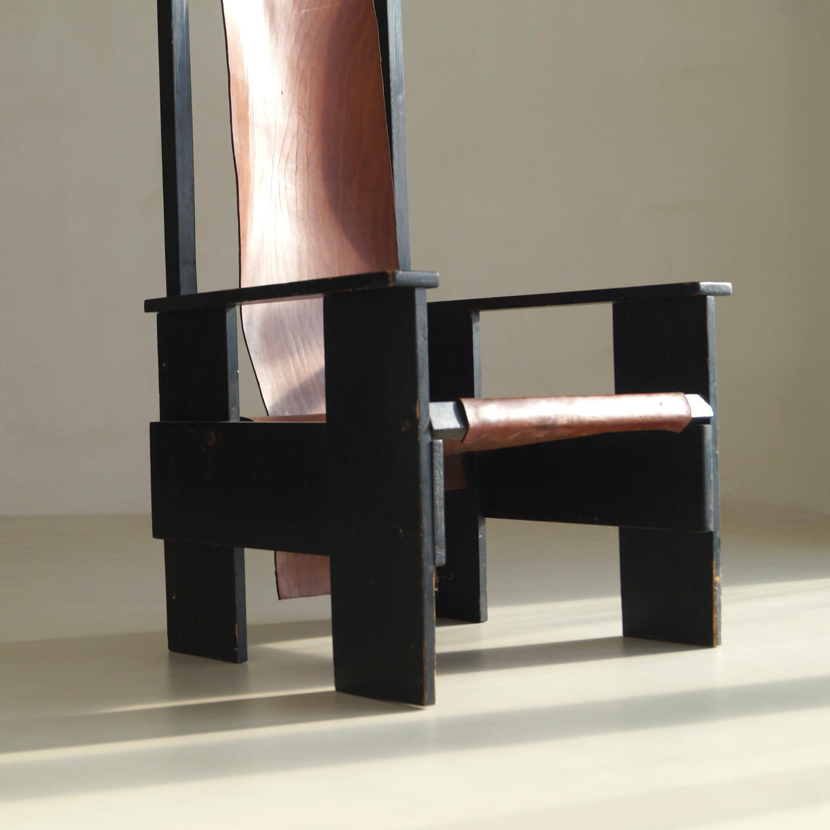 Dutch Pre-WWII De Stijl High-Back Chair Chairs