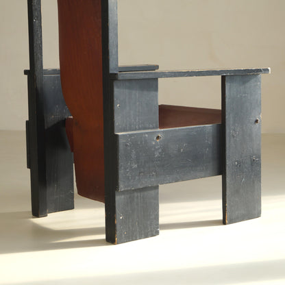 Dutch Pre-WWII De Stijl High-Back Chair Chairs