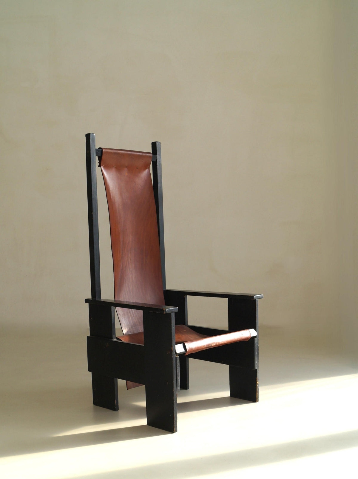 Dutch Pre-WWII De Stijl High-Back Chair Chairs