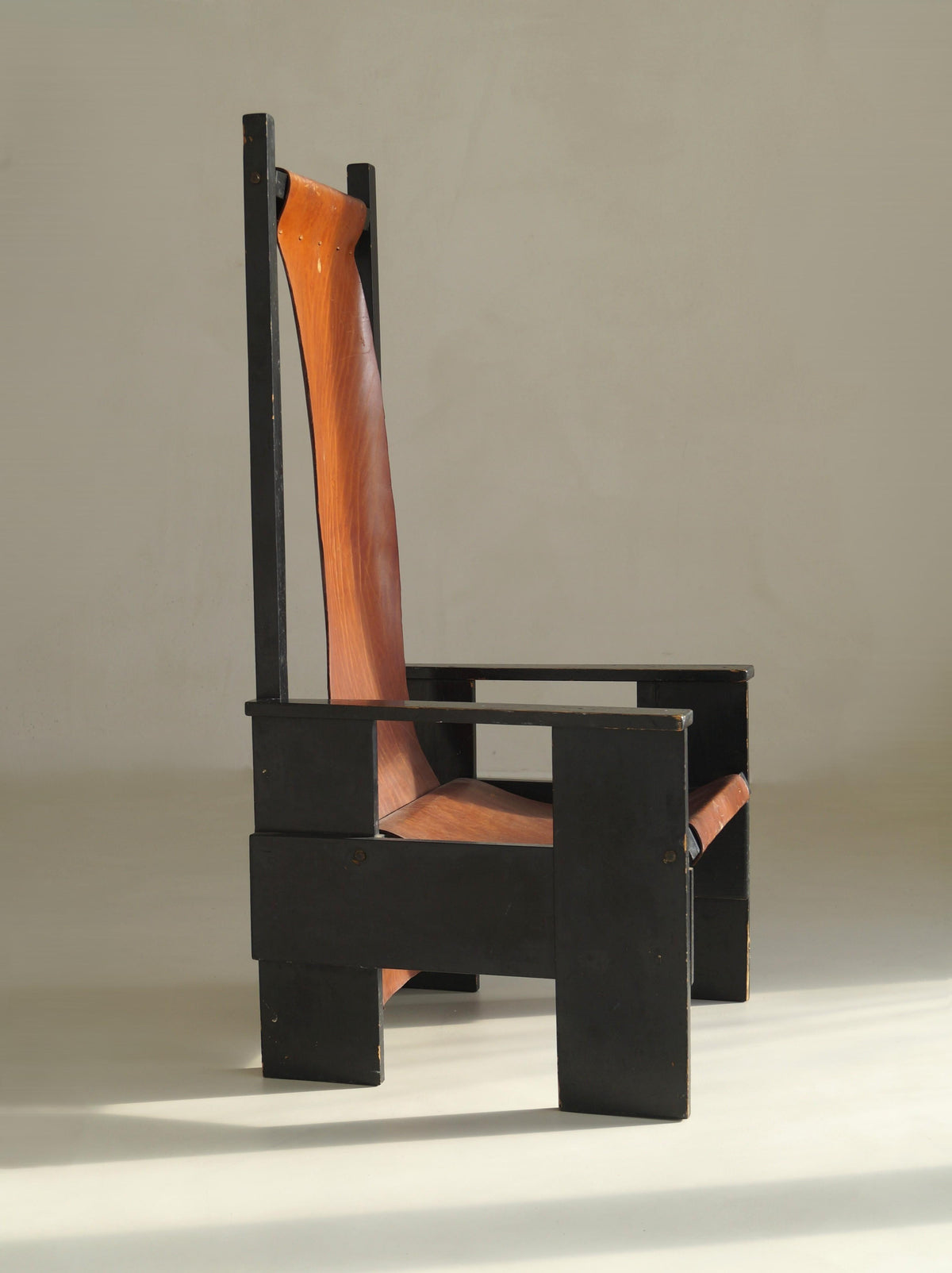 Dutch Pre-WWII De Stijl High-Back Chair Chairs