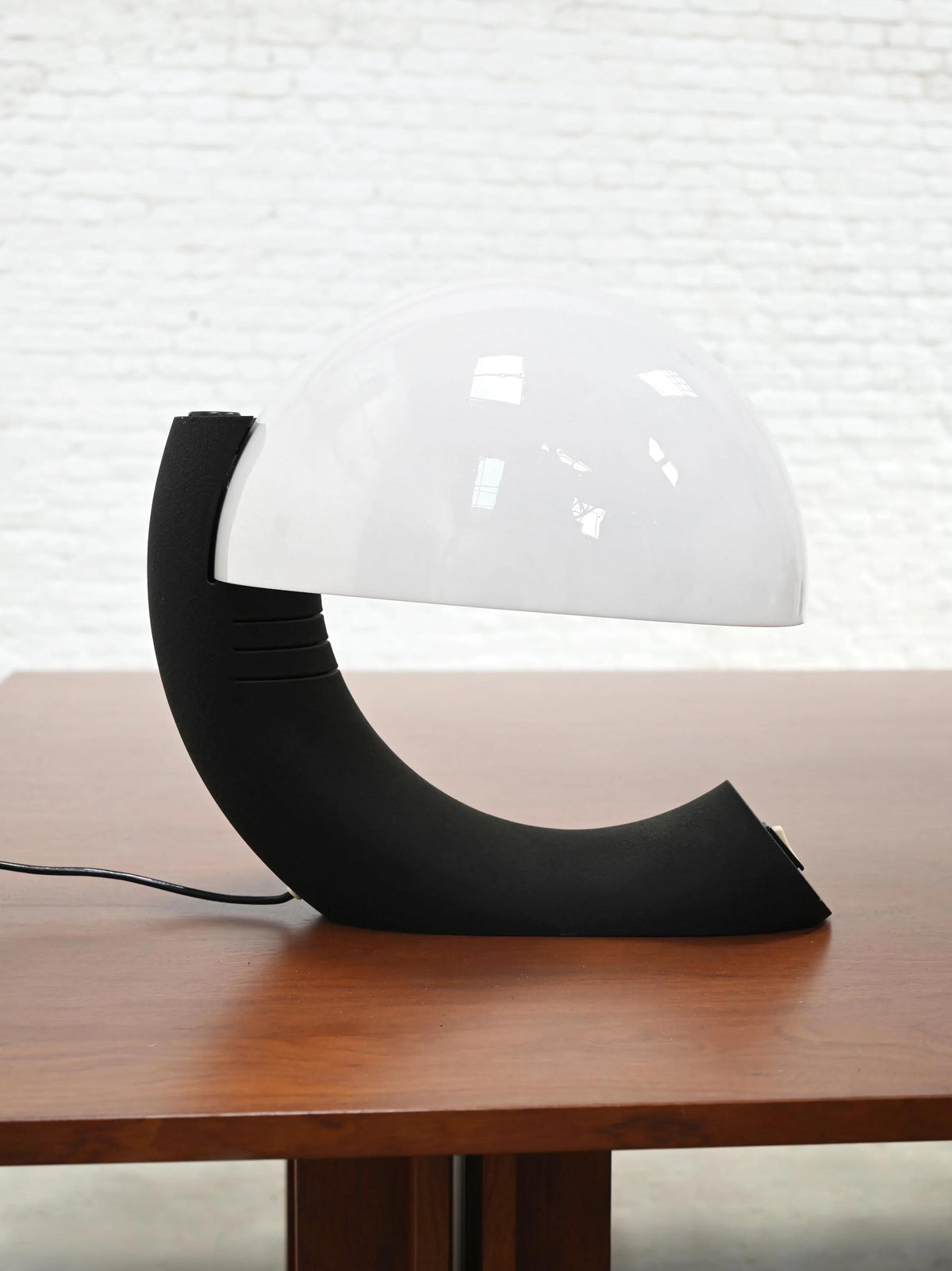 E. Bosi for Fratelli Martini, Italian 1970s Concordia Table Lamp in Plexiglass and Metal Table Lamps