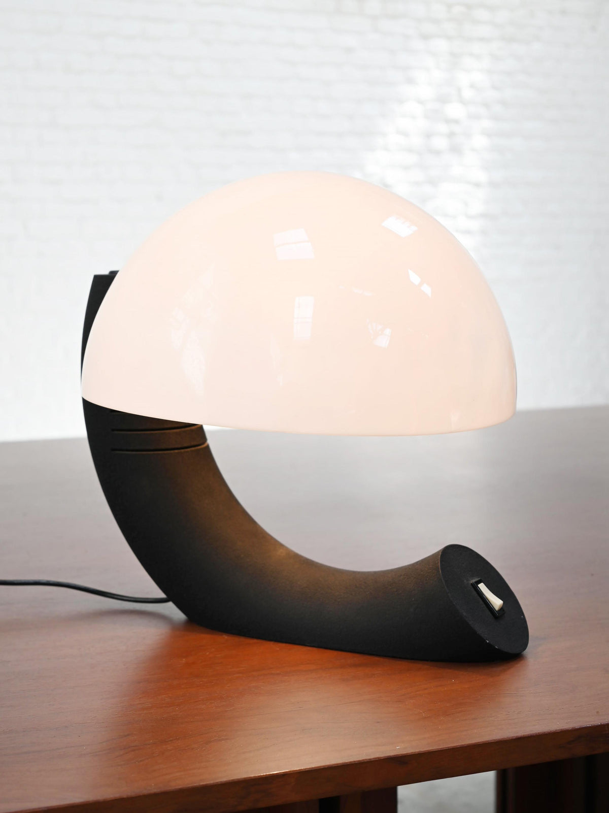 E. Bosi for Fratelli Martini, Italian 1970s Concordia Table Lamp in Plexiglass and Metal Table Lamps