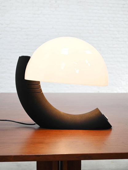 E. Bosi for Fratelli Martini, Italian 1970s Concordia Table Lamp in Plexiglass and Metal Table Lamps