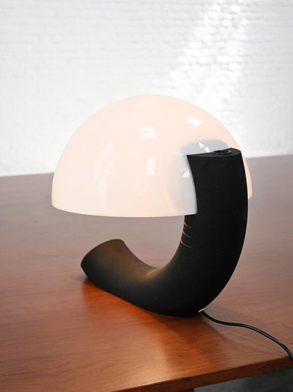 E. Bosi for Fratelli Martini, Italian 1970s Concordia Table Lamp in Plexiglass and Metal Table Lamps
