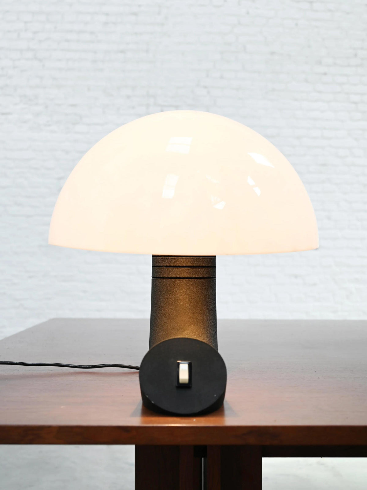 E. Bosi for Fratelli Martini, Italian 1970s Concordia Table Lamp in Plexiglass and Metal Table Lamps