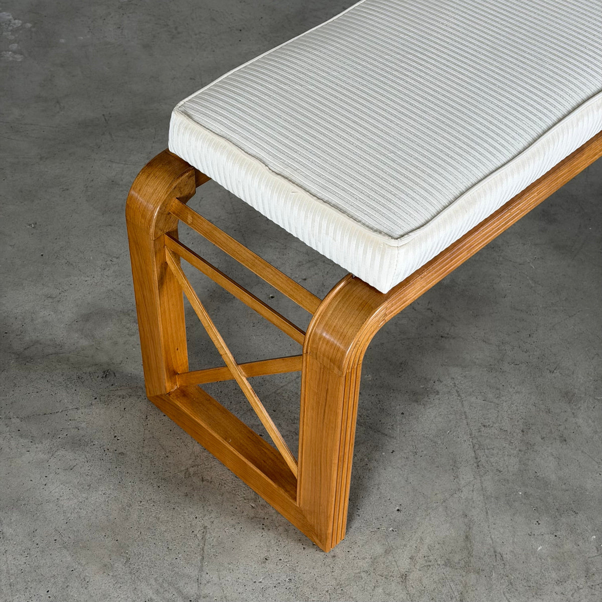 "EIDOS" Bench by FORME, Handcrafted Cherrywood Bedroom Bench with COM Option Benches