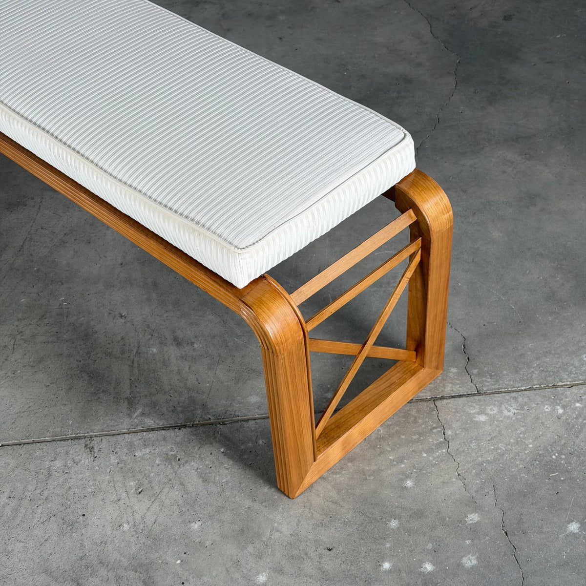 "EIDOS" Bench by FORME, Handcrafted Cherrywood Bedroom Bench with COM Option Benches