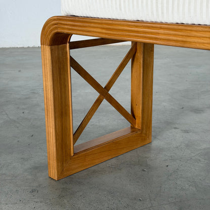 "EIDOS" Bench by FORME, Handcrafted Cherrywood Bedroom Bench with COM Option Benches