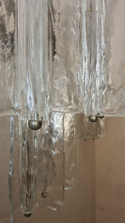 Elica Large Wall Sconce Designed by Toni Zuccheri for Venini, 1965 Sconces