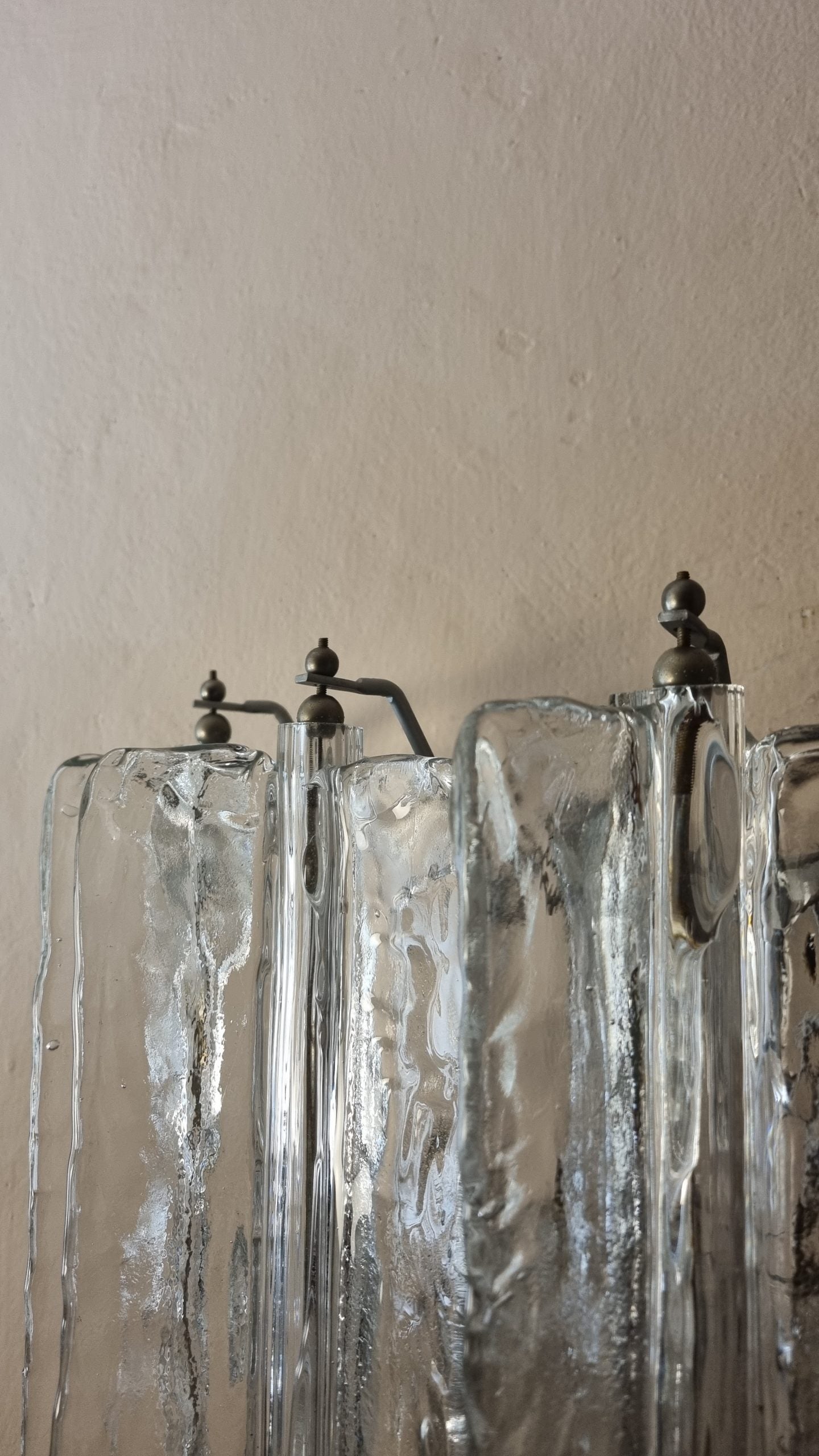 Elica Large Wall Sconce Designed by Toni Zuccheri for Venini, 1965 Sconces