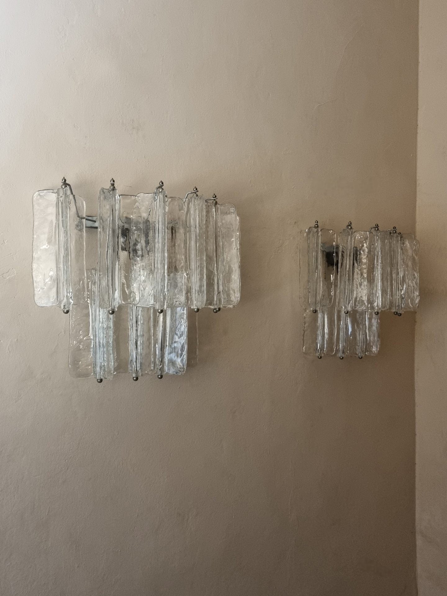 Elica Large Wall Sconce Designed by Toni Zuccheri for Venini, 1965 Sconces