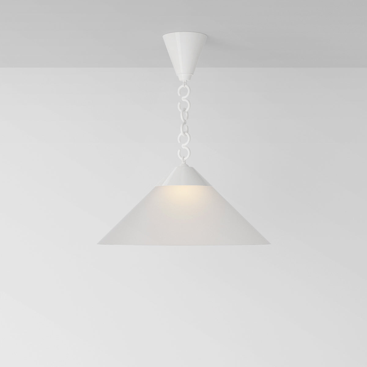 Elo Pendant Light in Matte White Frosted Shade Pendant Lights