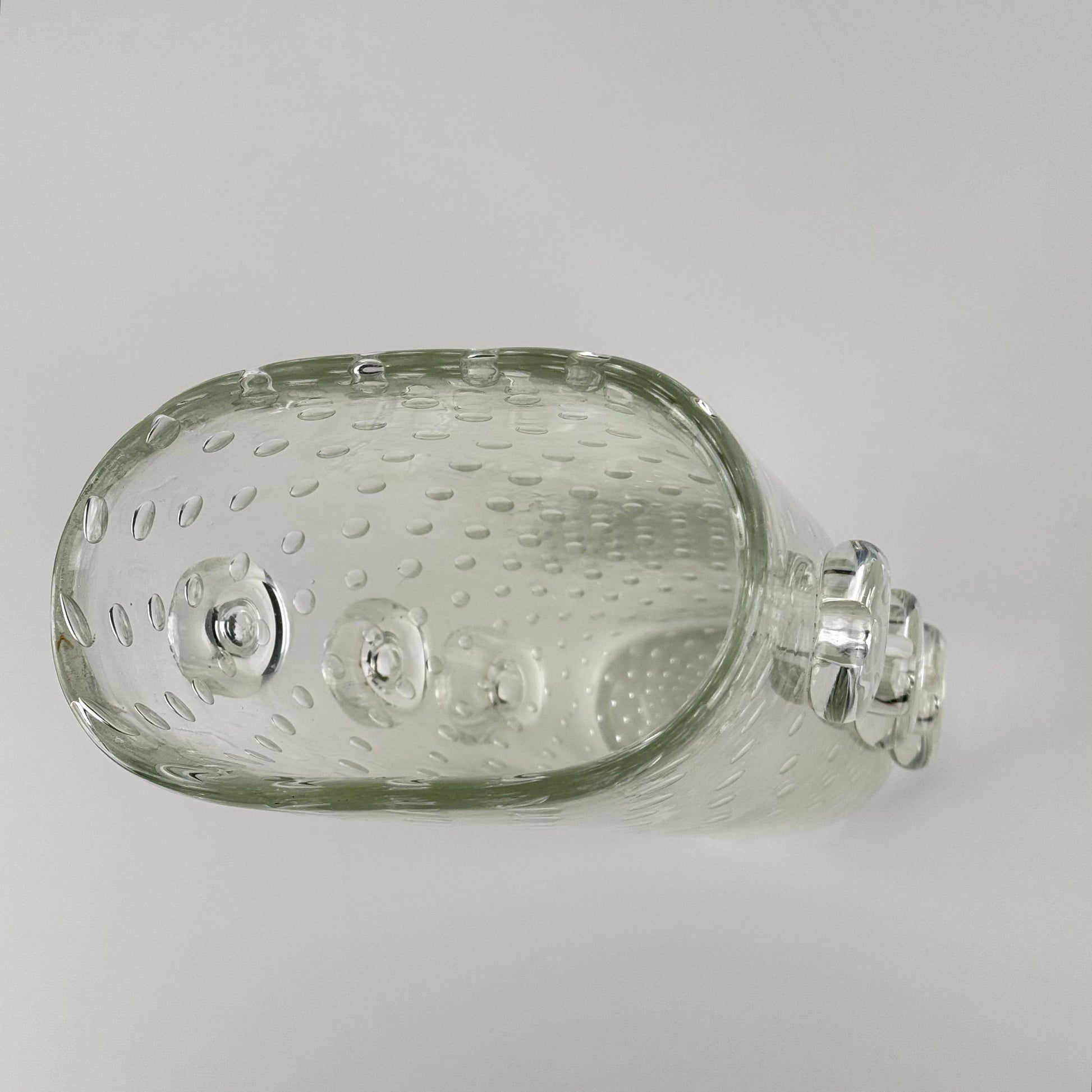 Ercole Barovier Exceptional Pulegoso Glass Vase with Applied Discs, 1930s Vases