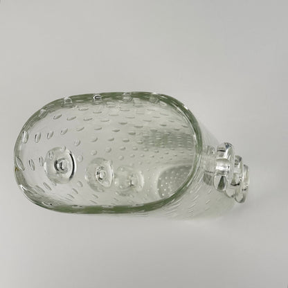 Ercole Barovier Exceptional Pulegoso Glass Vase with Applied Discs, 1930s Vases