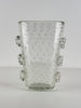 Ercole Barovier Exceptional Pulegoso Glass Vase with Applied Discs, 1930s Vases