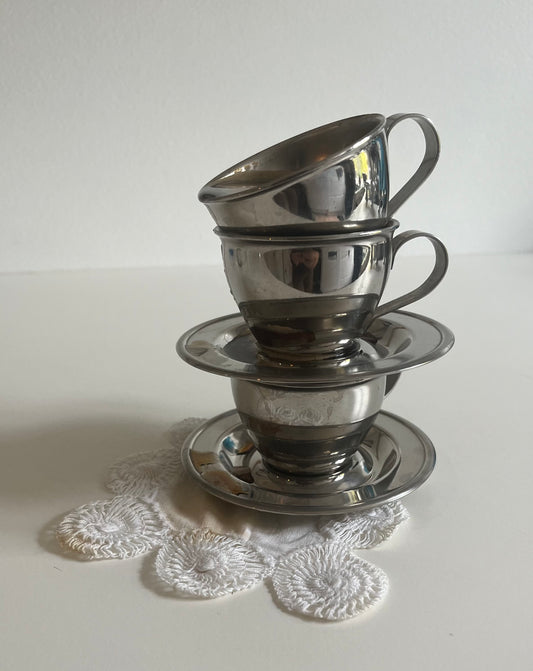 Italian Espresso Steel Cup