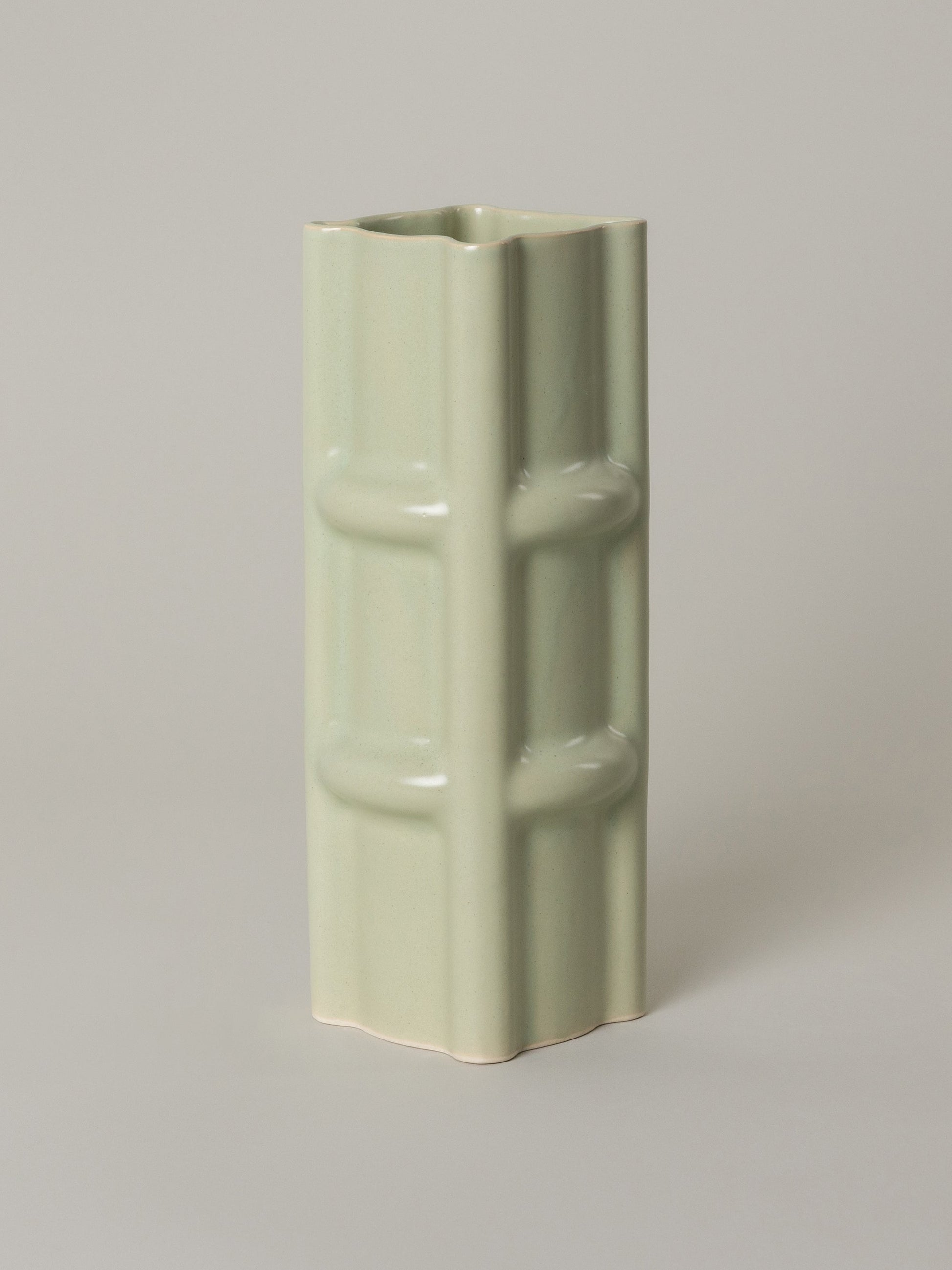 Faye Vase - Pale Fiberglass Green Vases