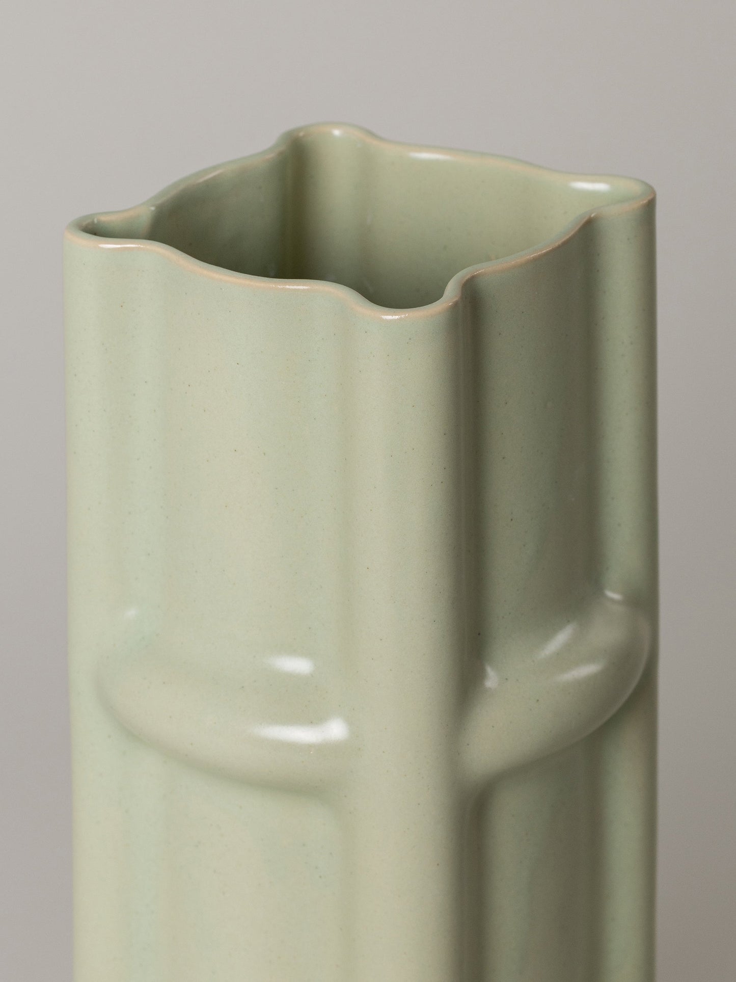 Faye Vase - Pale Fiberglass Green Vases