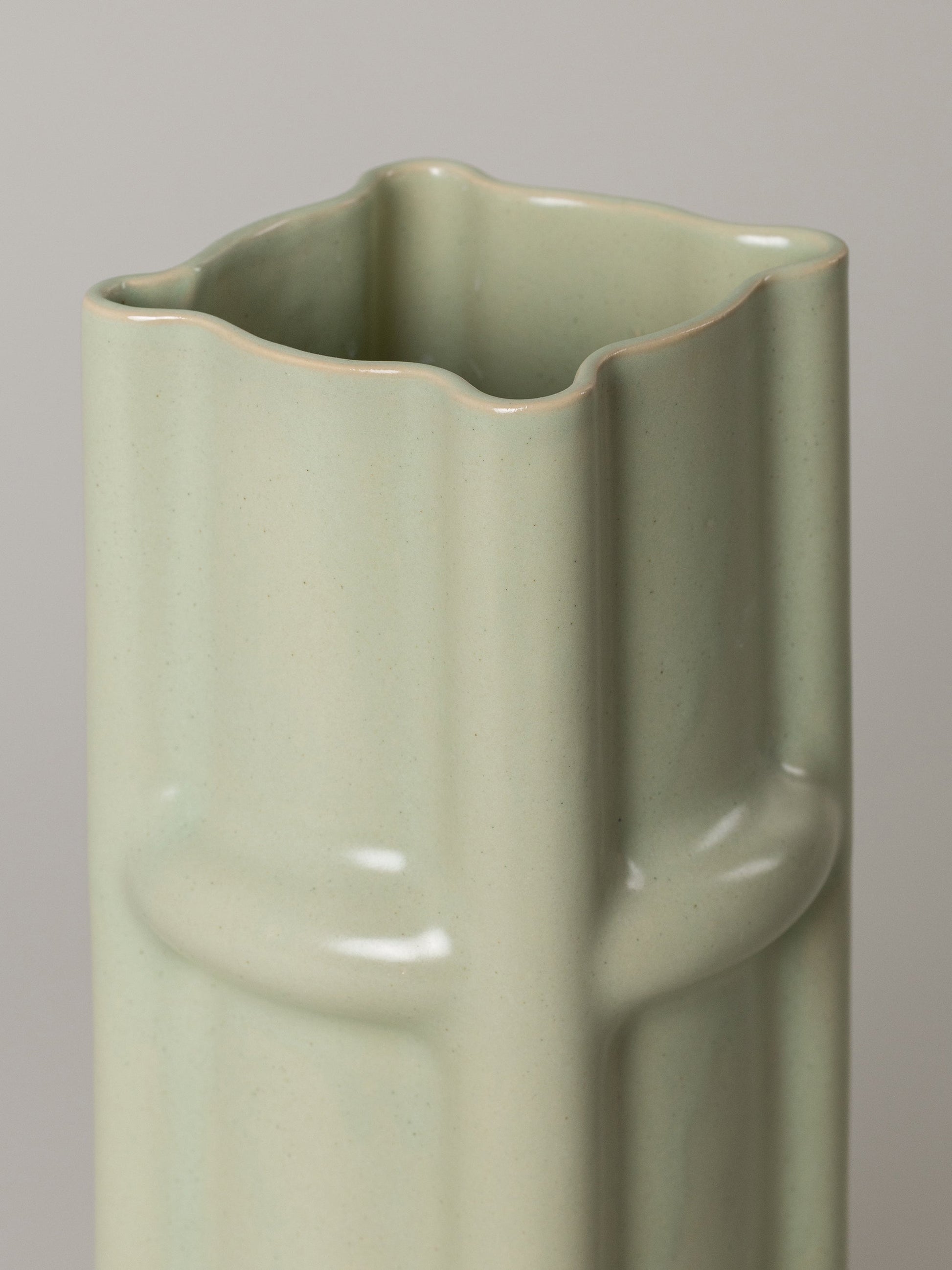 Faye Vase - Pale Fiberglass Green Vases