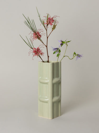 Faye Vase - Pale Fiberglass Green Vases