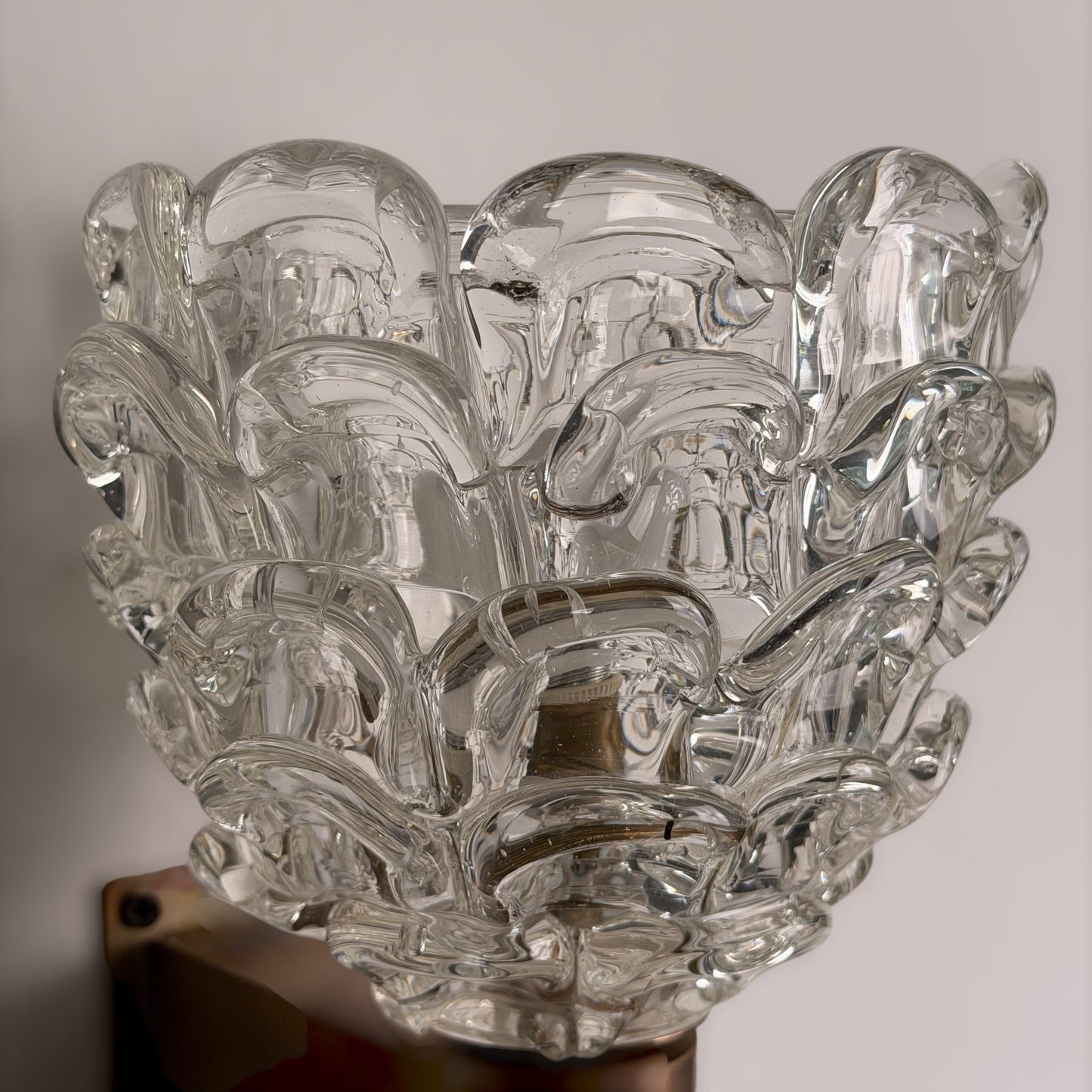 Pair of "Festoni" Wall Sconces by Ercole Barovier for Barovier & Toso, 1938 Sconces