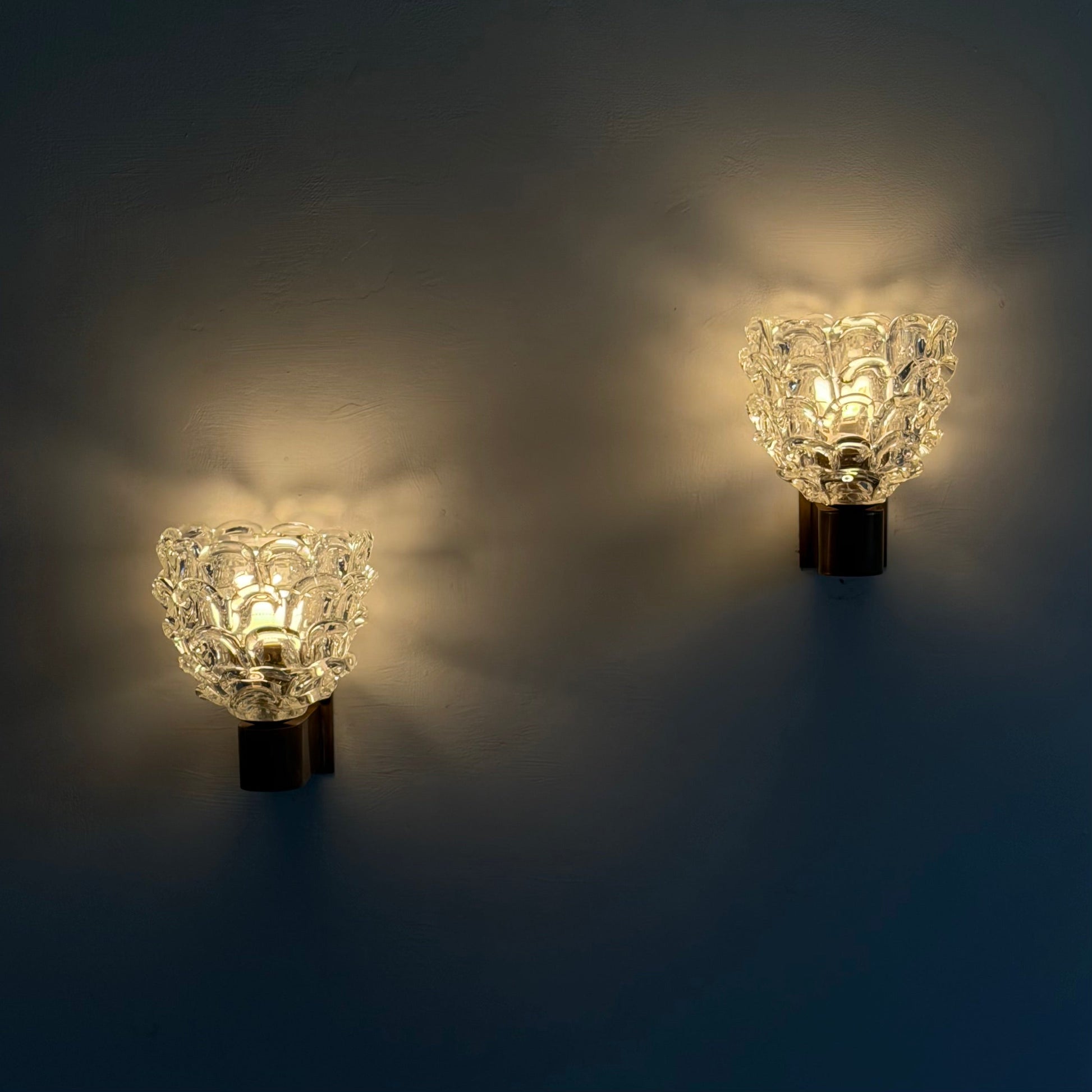 Pair of "Festoni" Wall Sconces by Ercole Barovier for Barovier & Toso, 1938 Sconces