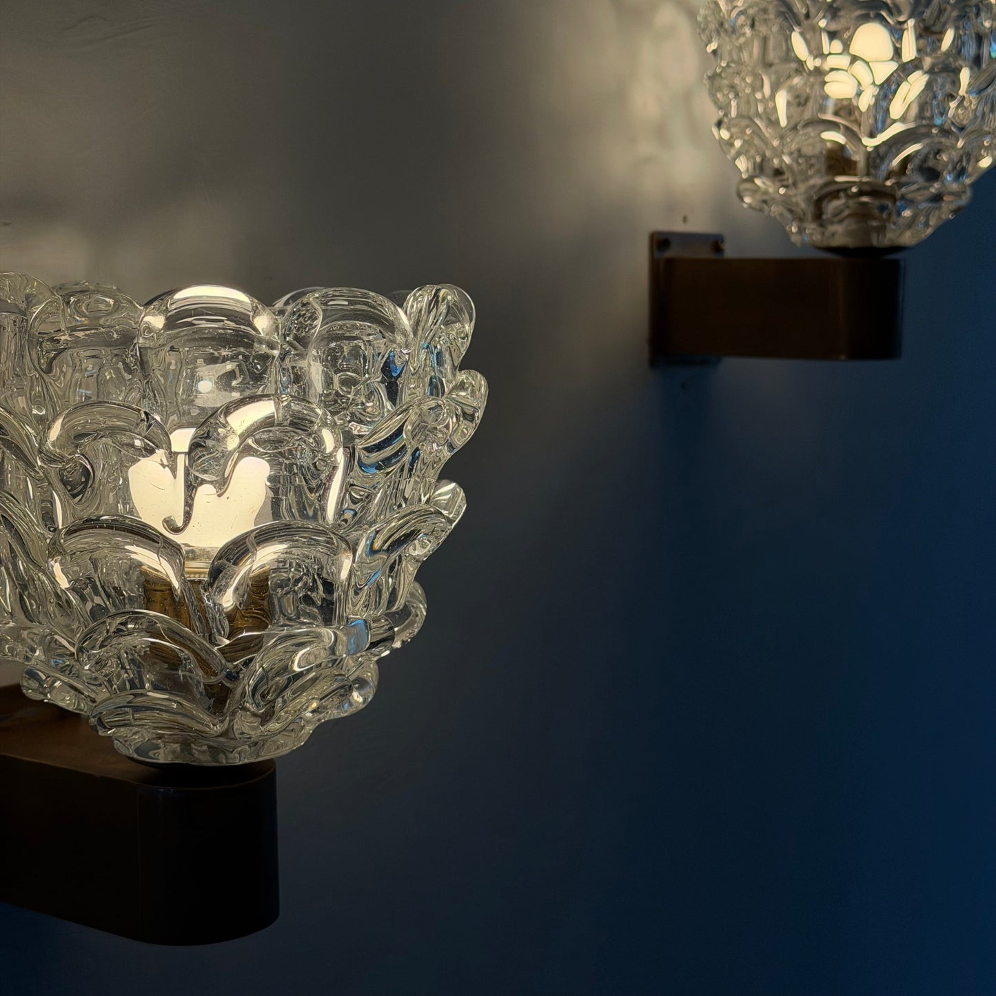 Pair of "Festoni" Wall Sconces by Ercole Barovier for Barovier & Toso, 1938 Sconces