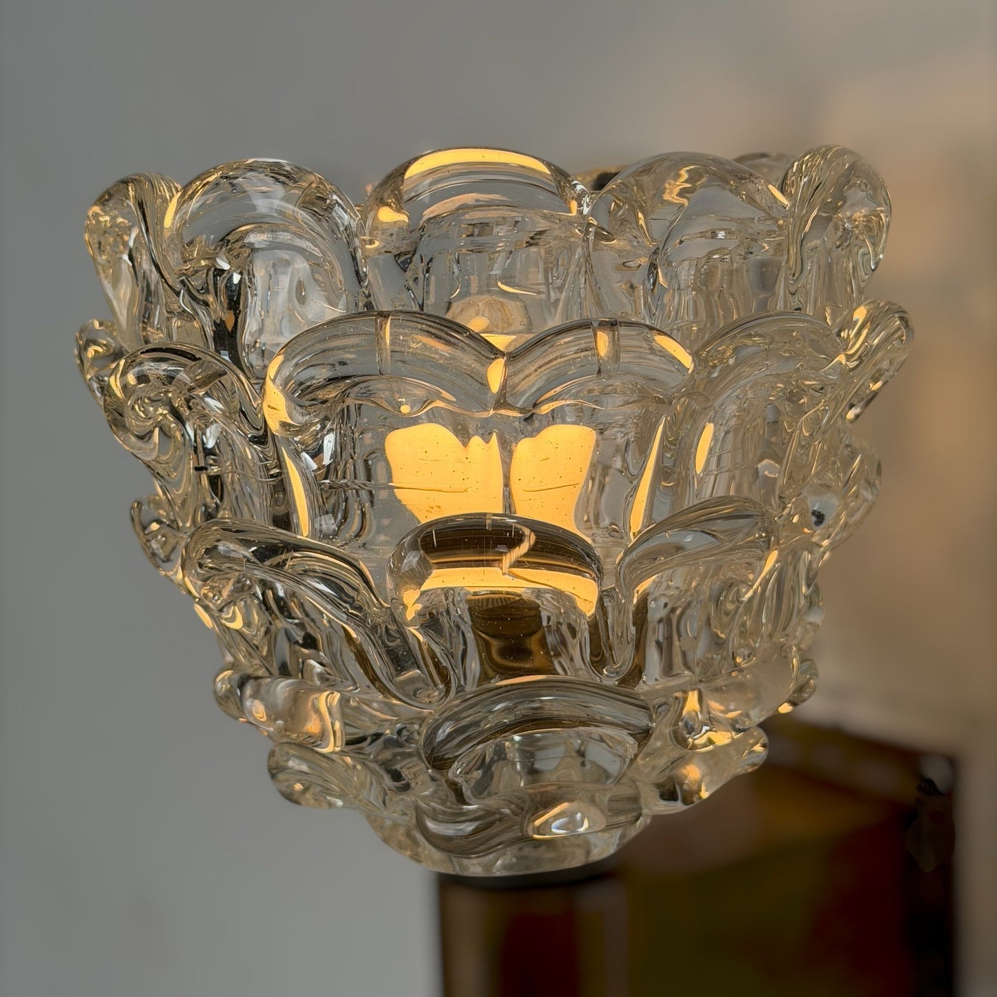 Pair of "Festoni" Wall Sconces by Ercole Barovier for Barovier & Toso, 1938 Sconces