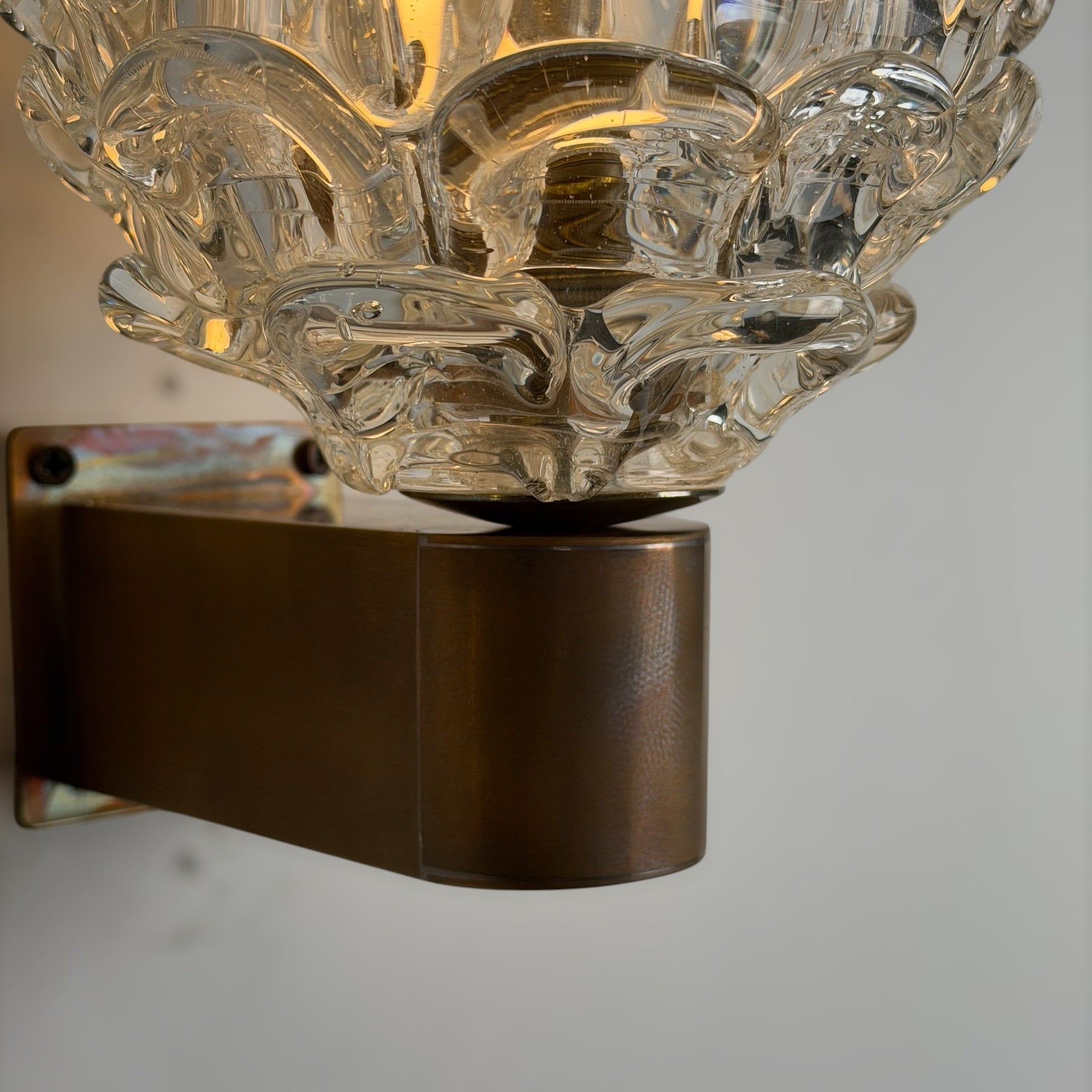 Pair of "Festoni" Wall Sconces by Ercole Barovier for Barovier & Toso, 1938 Sconces