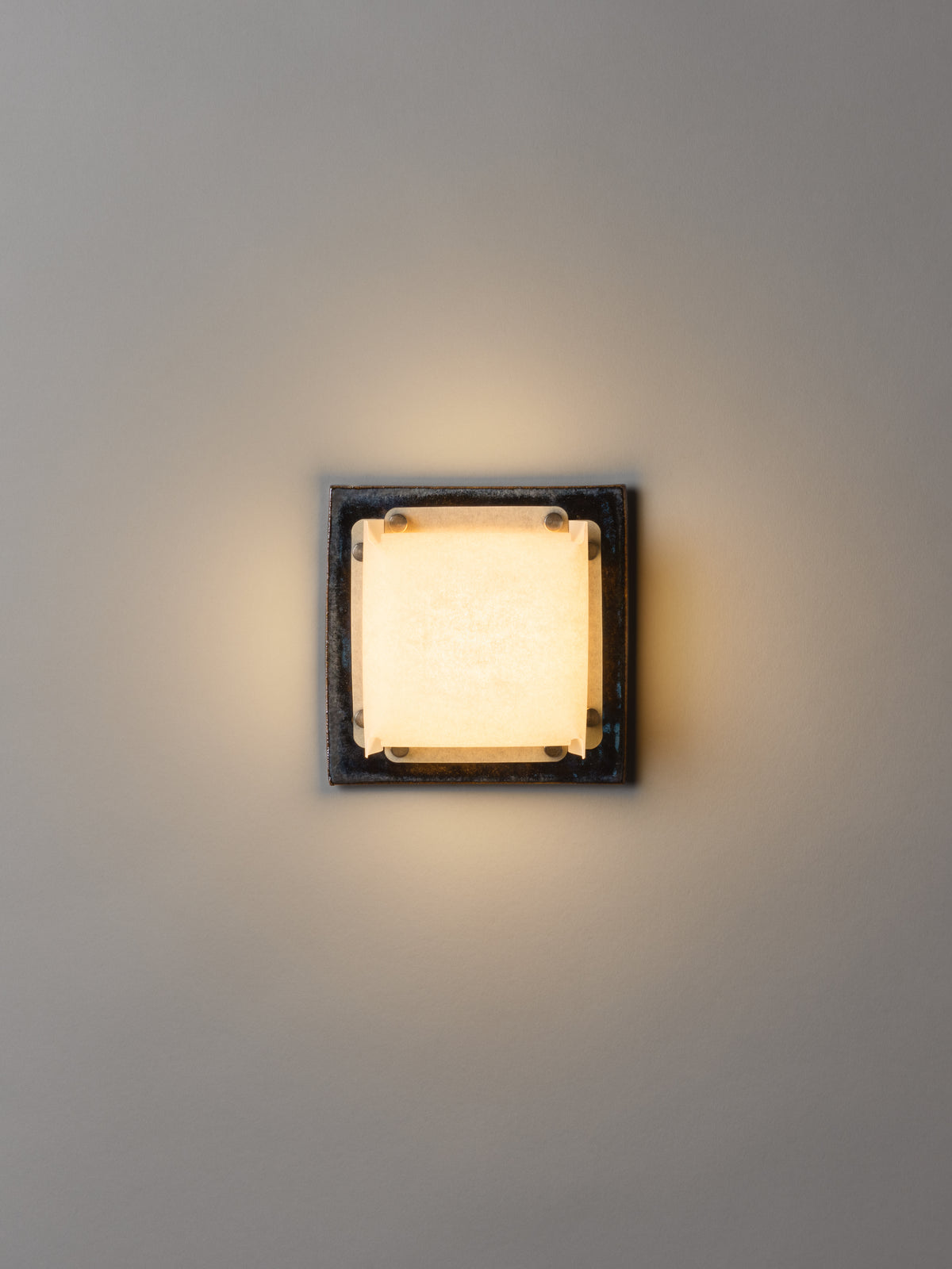 Field Square Mini Sconce by SIN Sconces