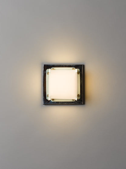 Field Square Mini Sconce by SIN Sconces
