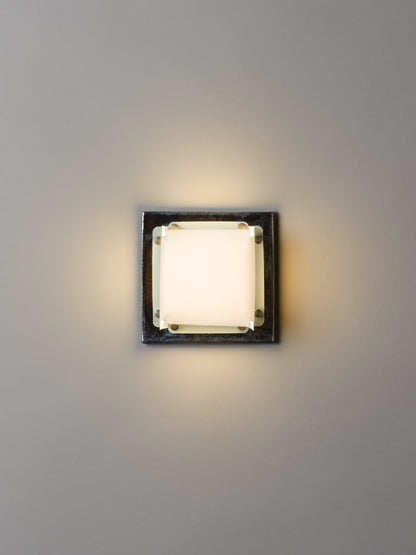 Field Square Mini Sconce by SIN Sconces