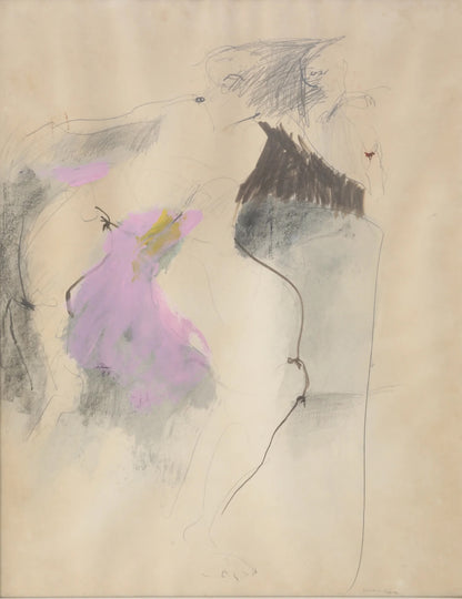Figural Mixed Media Artwork, 1960s Artwork
