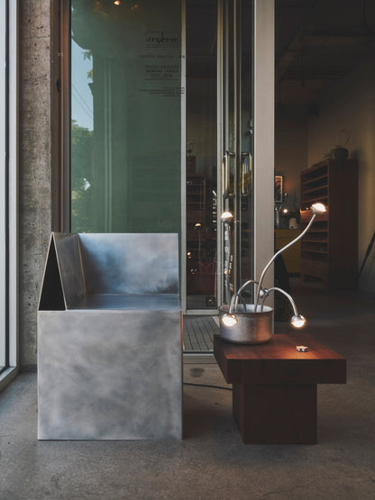 Five Flowers and a Table Floor Lamps