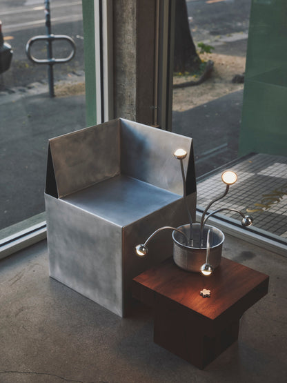 Five Flowers and a Table Floor Lamps