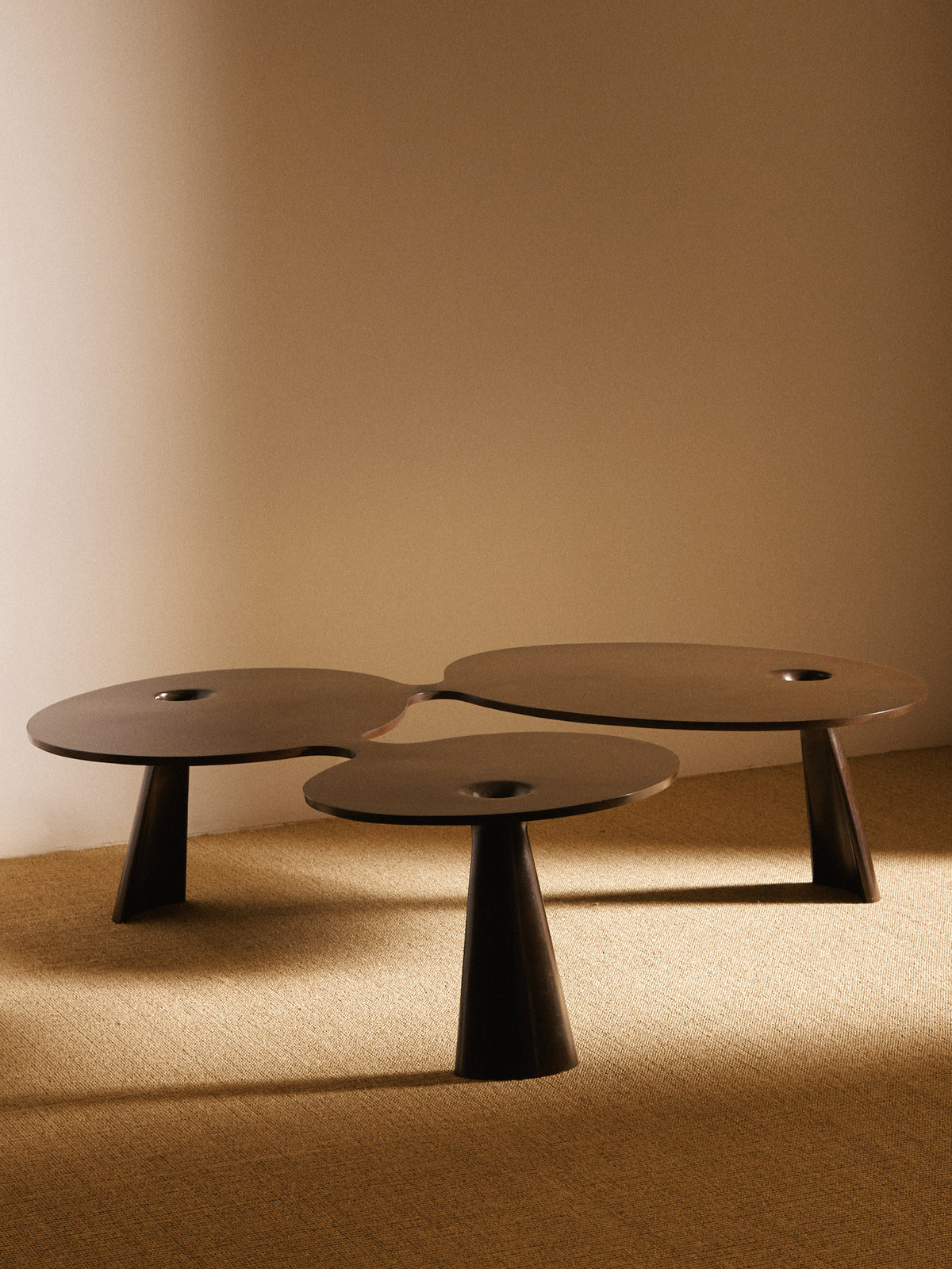 Hubert Le Gall 2008 Flac Coffee Table, Bronze with Brown Patina Coffee Tables