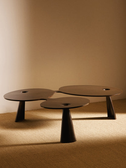 Hubert Le Gall 2008 Flac Coffee Table, Bronze with Brown Patina Coffee Tables