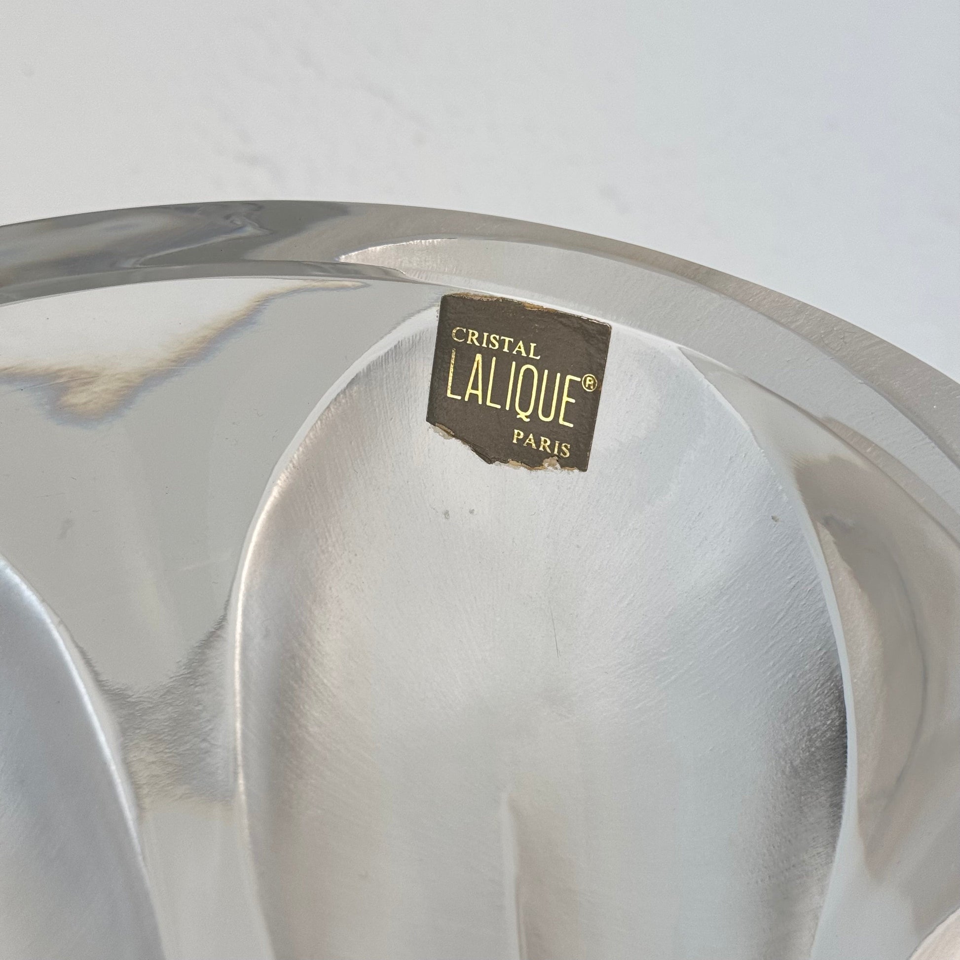 "Flamme" Crystal Vase by Lalique Paris, Signed, 1970s - Sculptural Flower Vase Vases