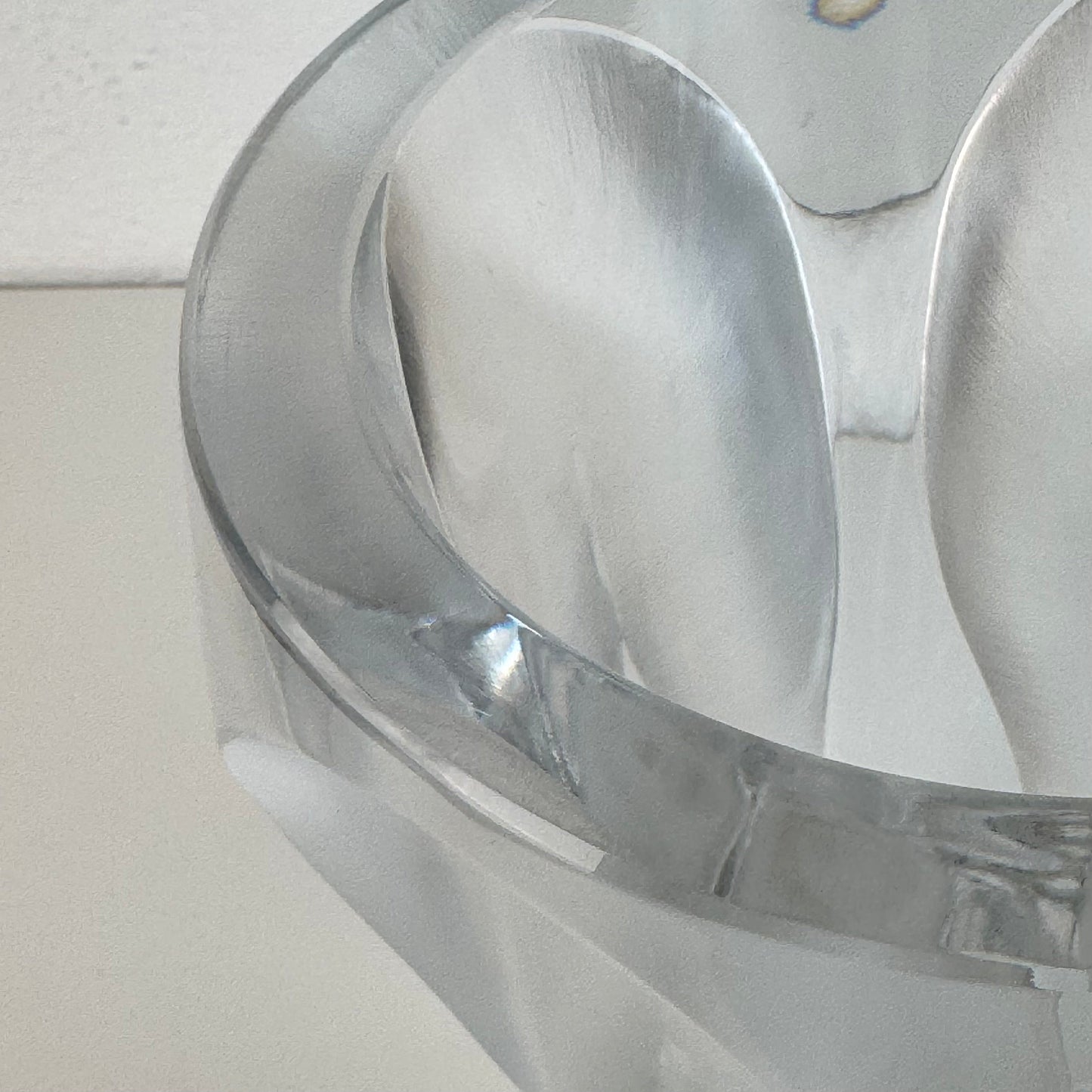 "Flamme" Crystal Vase by Lalique Paris, Signed, 1970s - Sculptural Flower Vase Vases